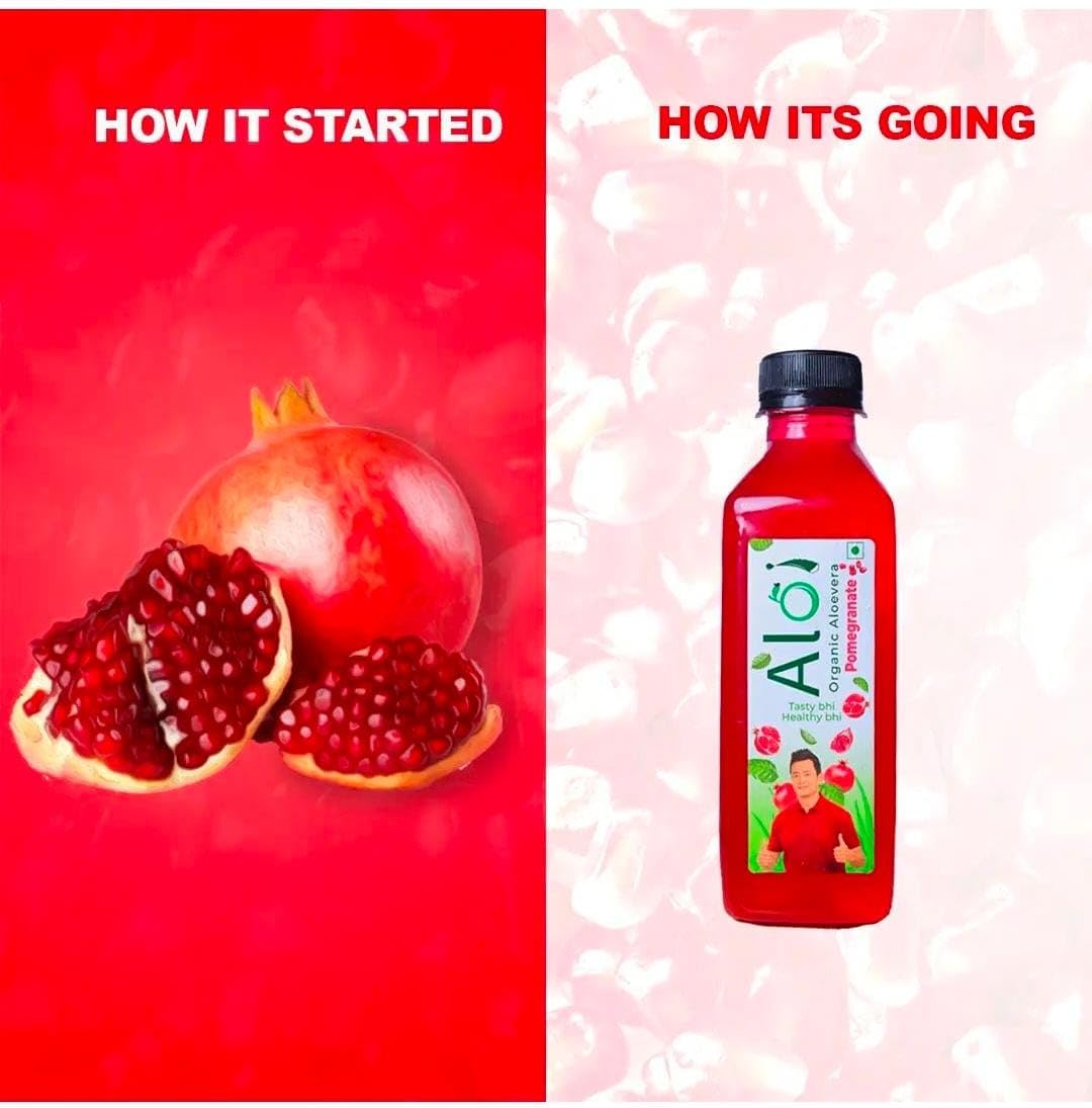 Aloi Natural Pomegranate Aloevera Fruit Juice - Image 4
