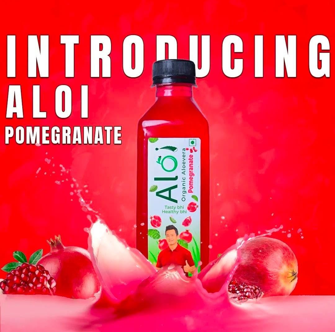 Aloi Natural Pomegranate Aloevera Fruit Juice - Image 2