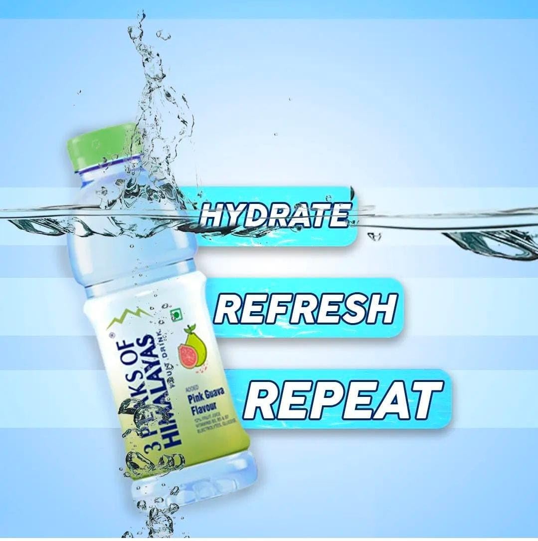 Pink Guava, Peach & Passion Fruit Flavour Water - Image 2