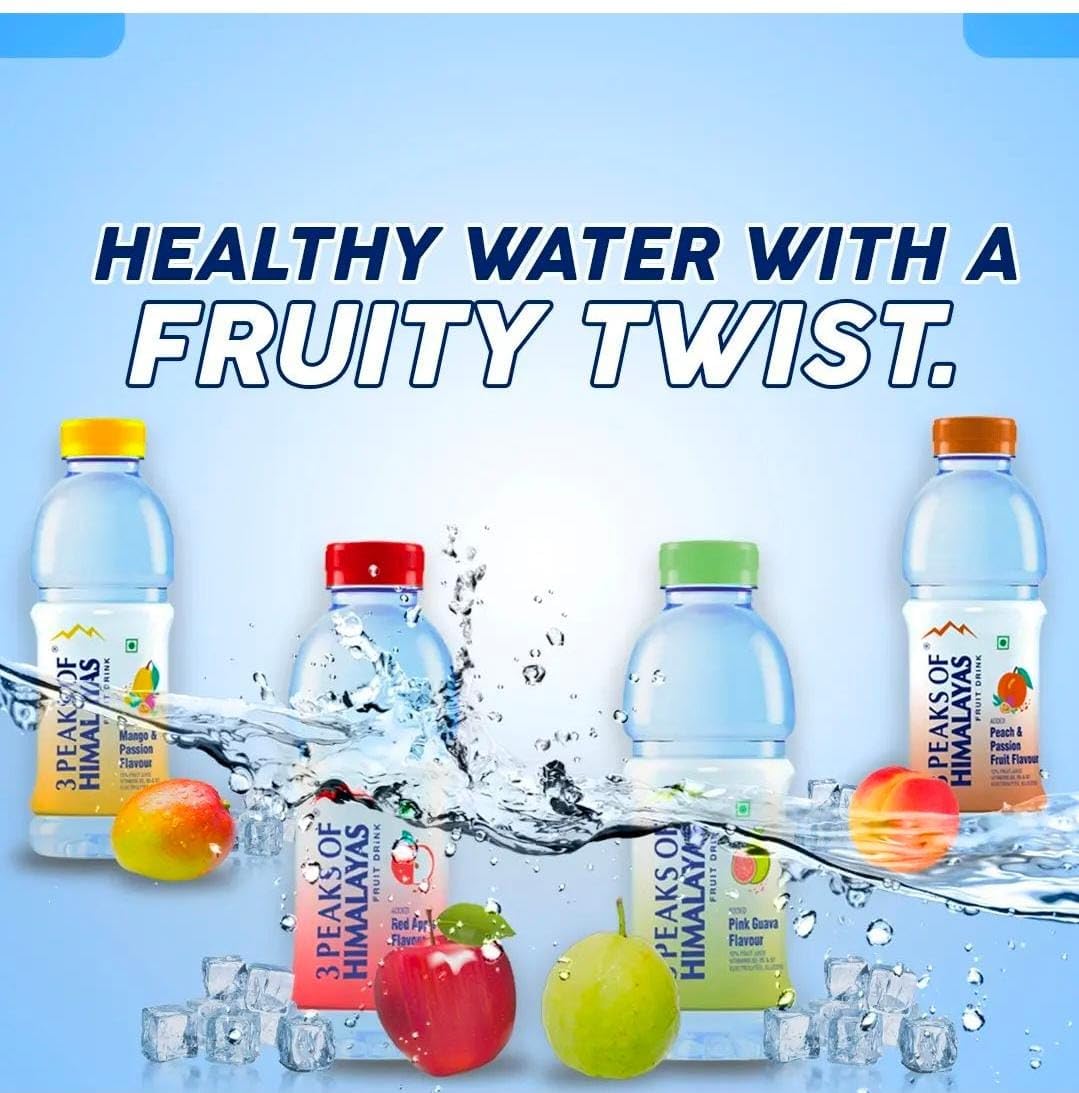 Mango, Peach & Passion Fruit Flavour Water - Image 2