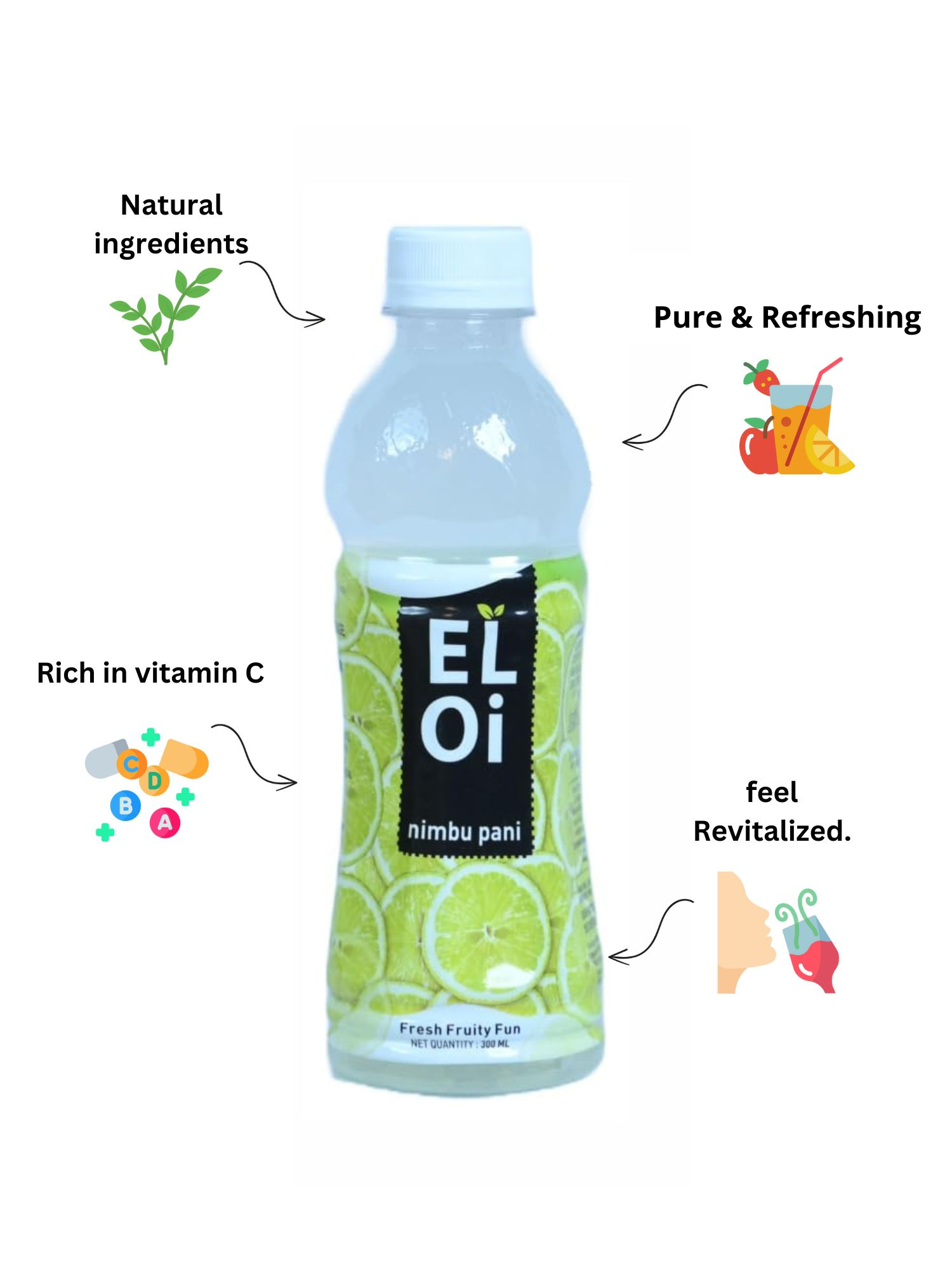 Eloi Pure and Refreshing Neembupani/Lemonade Tasty, Healthy &Tangy Flavor